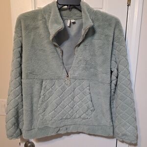 Cato Women's Light Green Teddy Jacket